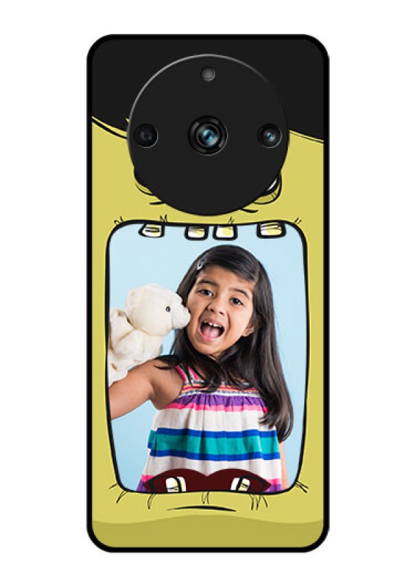 Realme 11 Pro Plus 5G Personalized Glass Phone Case - Cartoon monster back case Design