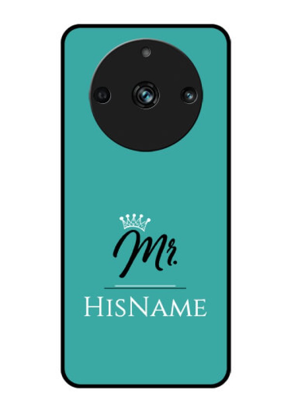 Realme 11 Pro Plus 5G Custom Glass Phone Case Mr with Name