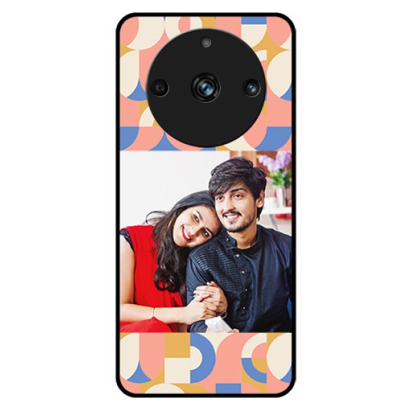 Realme 11 Pro Plus 5G Photo Printing on Glass Case - Semi-circle Maze Pattern Design