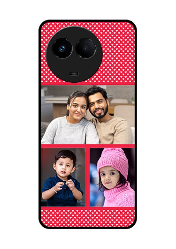 Realme 11x 5G Personalized Glass Phone Case - Bulk Pic Upload Design
