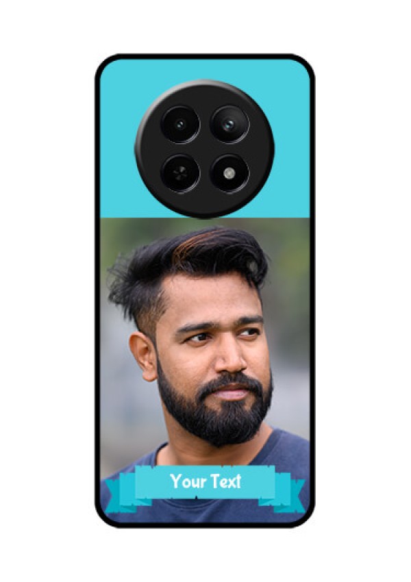 Realme 12 5G Custom Glass Phone Case - Blue Color Design