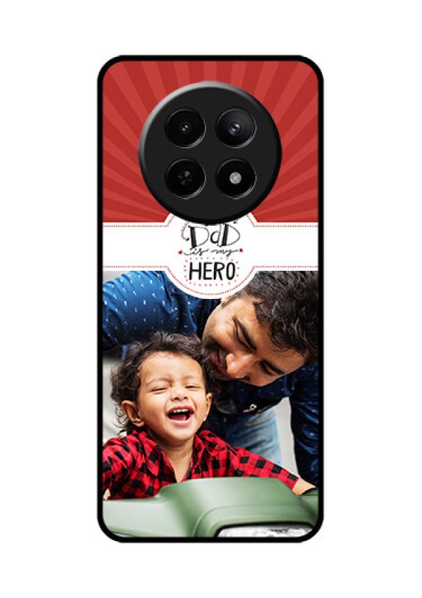 Realme 12 5G Custom Glass Phone Case - My Dad Hero Design