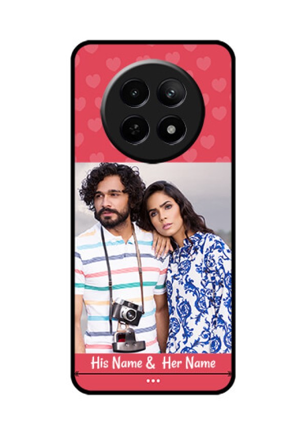 Realme 12 5G Custom Glass Phone Case - Simple Love Design