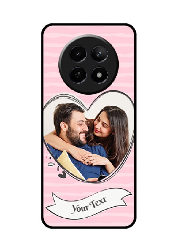 Realme 12 5G Custom Glass Phone Case - Vintage Heart Design