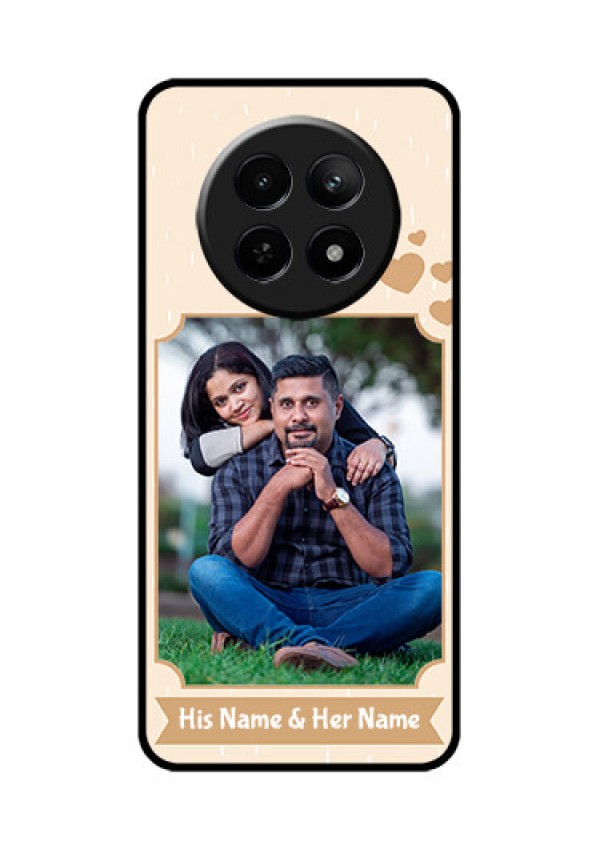 Realme 12X 5G Custom Glass Phone Case - With Confetti Love Design