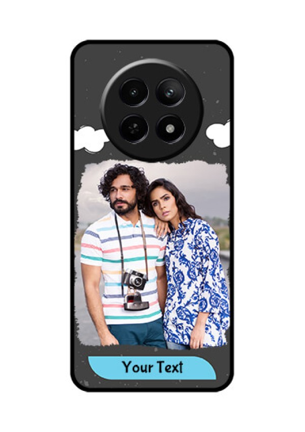 Realme 12X 5G Custom Glass Phone Case - Splashes With Love Doodles Design