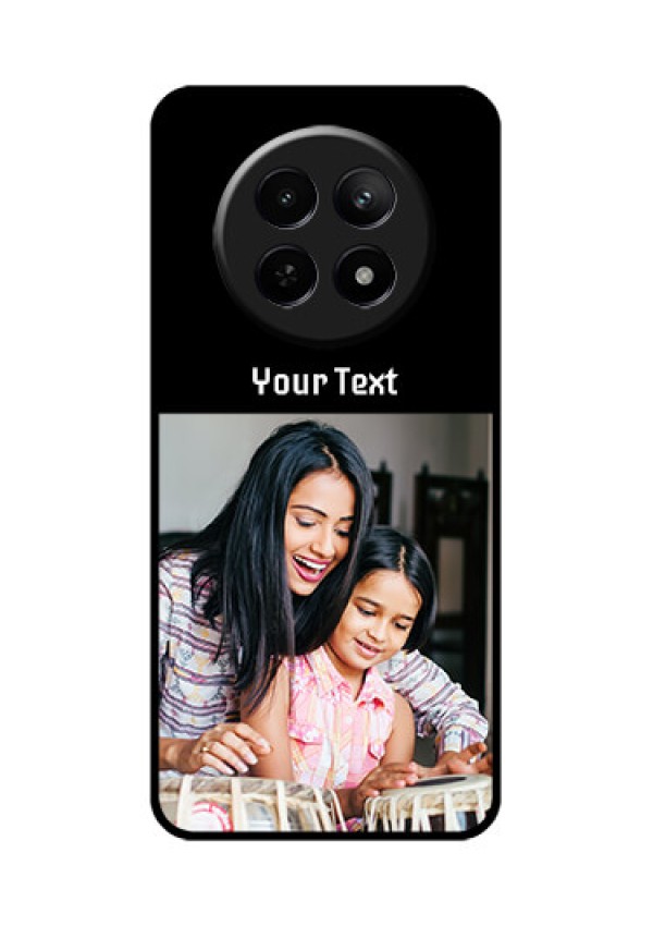 Realme 12X 5G Custom Glass Phone Case - Photo With Name Design