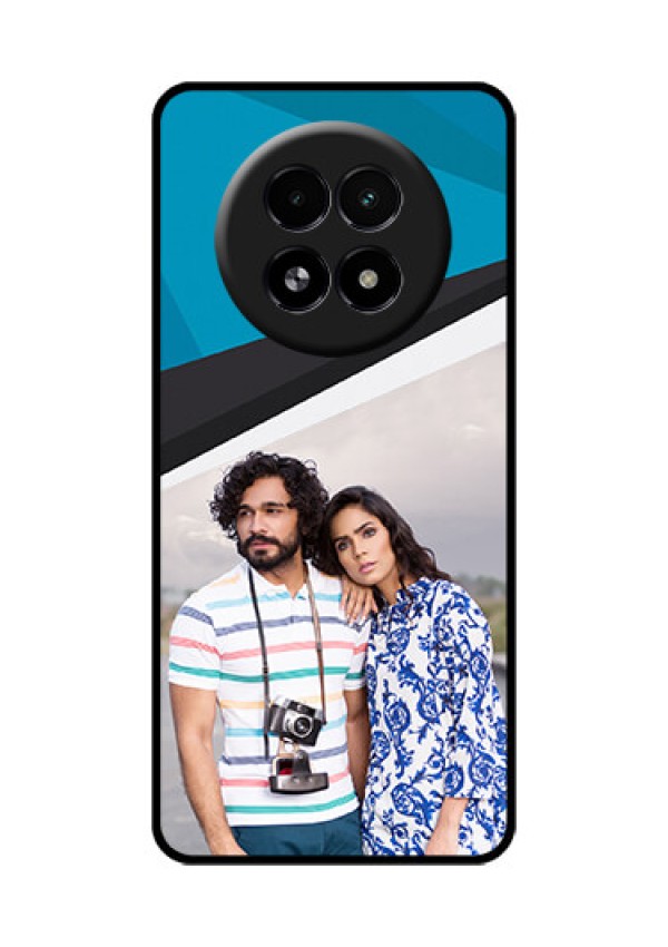 Realme 13 5G Custom Glass Phone Case - Simple Pattern Photo Upload Design