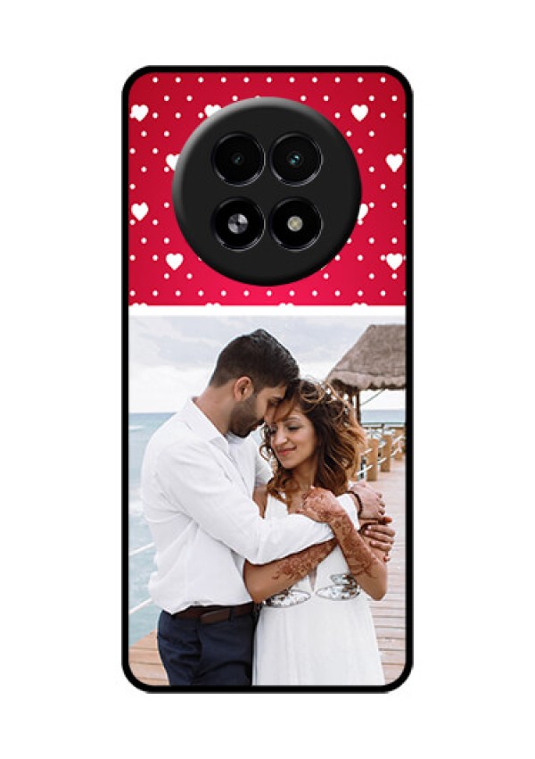 Realme 13 5G Custom Glass Phone Case - Hearts Mobile Case Design
