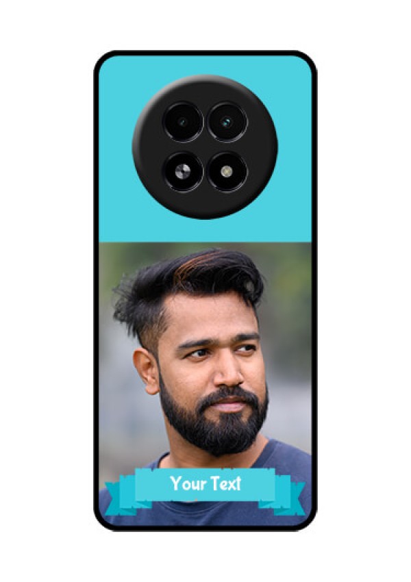 Realme 13 5G Custom Glass Phone Case - Blue Color Design