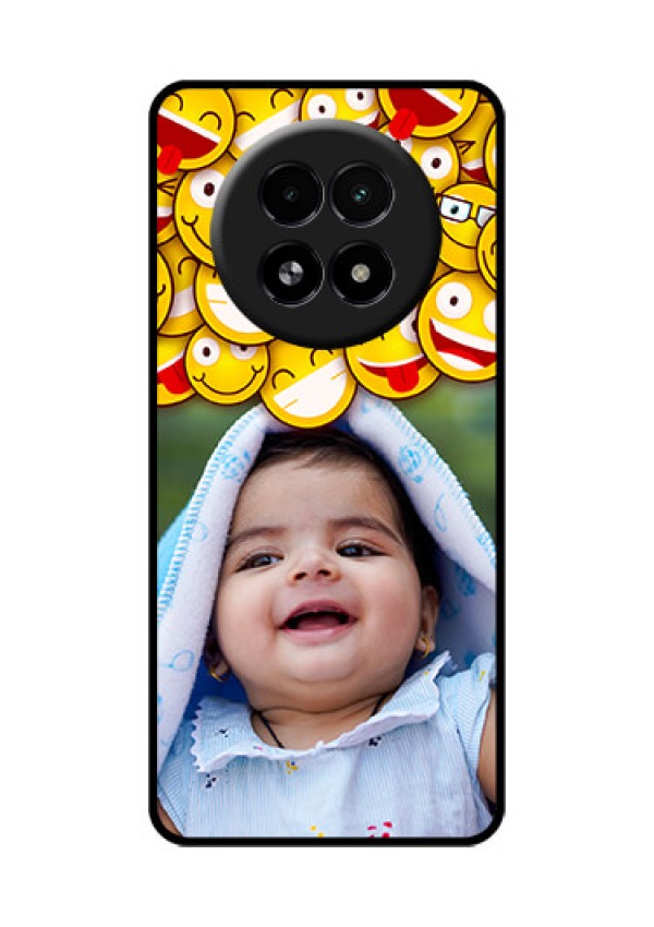 Realme 13 5G Custom Glass Phone Case - With Smiley Emoji Design