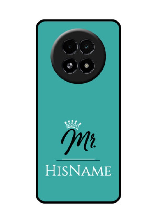 Realme 13 5G Custom Glass Phone Case - Mr With Name Design