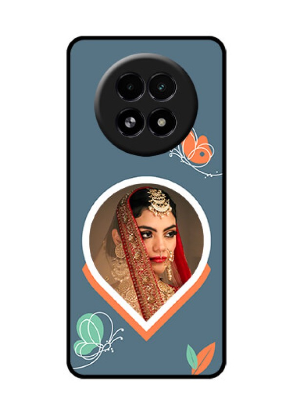 Realme 13 5G Custom Glass Phone Case - Droplet Butterflies Design