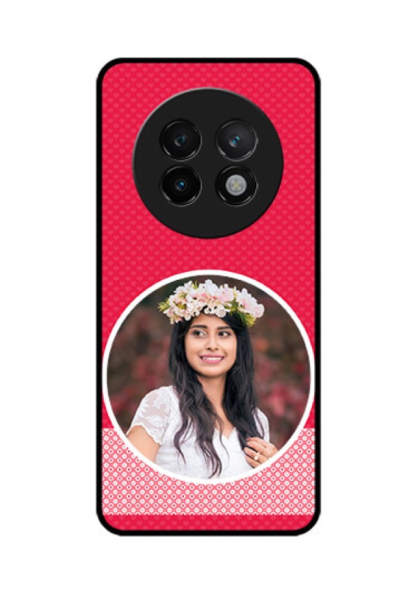 Realme 13 Plus 5G Custom Glass Phone CasePink Color Pattern Design