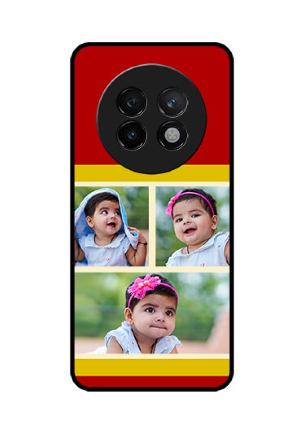 Realme 13 Plus 5G Custom Glass Phone CaseMultiple Pic Upload Design
