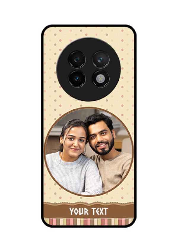 Realme 13 Plus 5G Custom Glass Phone CaseBrown Dotted Mobile Case Design
