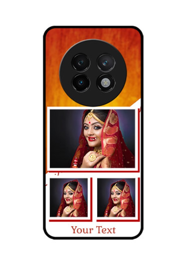 Realme 13 Plus 5G Custom Glass Phone CaseWedding Memories Design