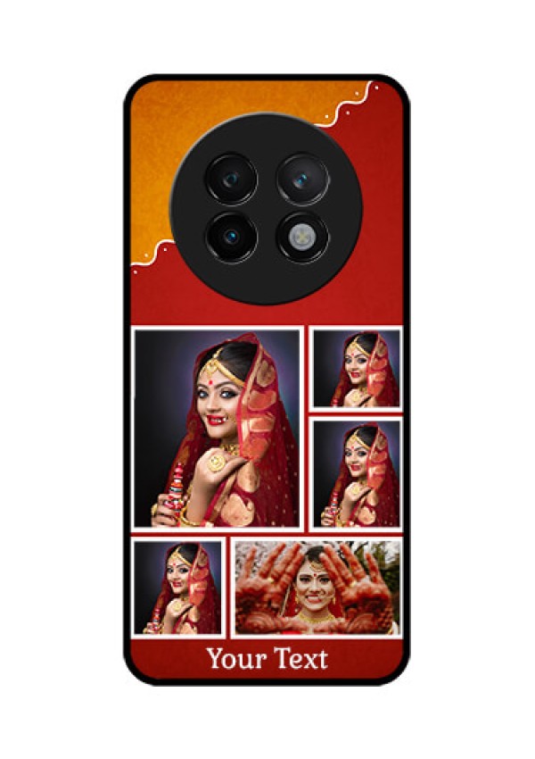 Realme 13 Plus 5G Custom Glass Phone CaseWedding Pic Upload Design