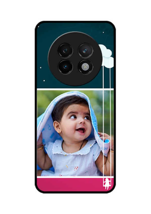 Realme 13 Plus 5G Custom Glass Phone CaseCute Girl With Cloud Design