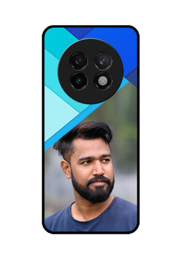 Realme 13 Plus 5G Custom Glass Phone CaseBlue Pattern Design