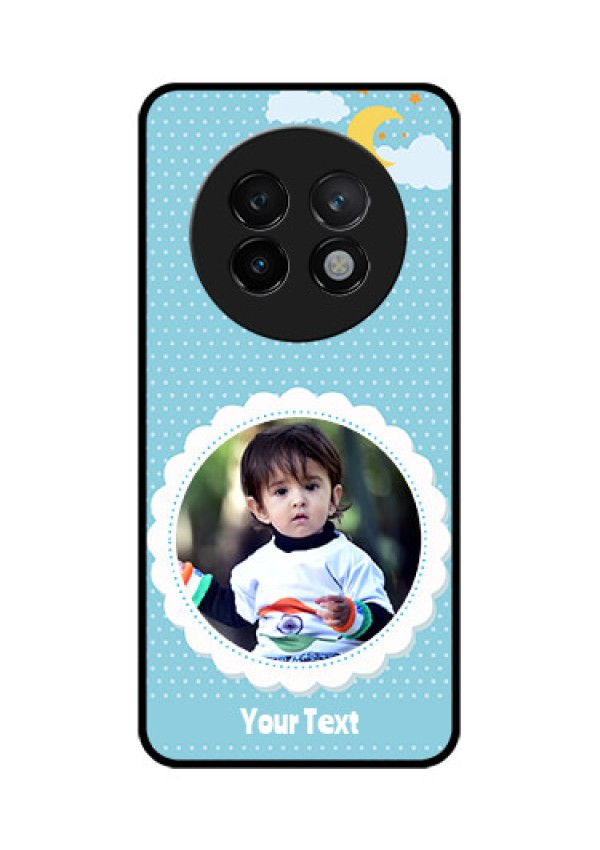 Realme 13 Plus 5G Custom Glass Phone CaseViolet Pattern Design