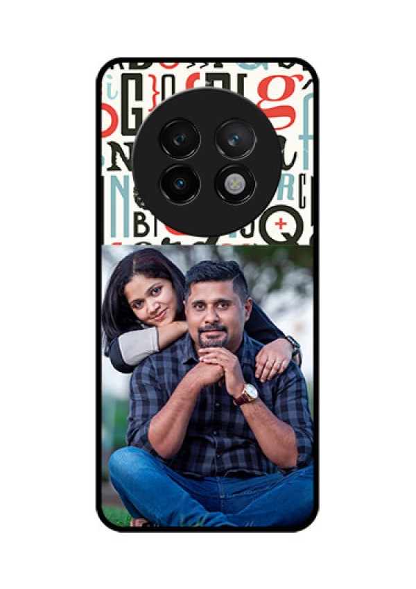 Realme 13 Plus 5G Custom Glass Phone CaseAlphabet Design