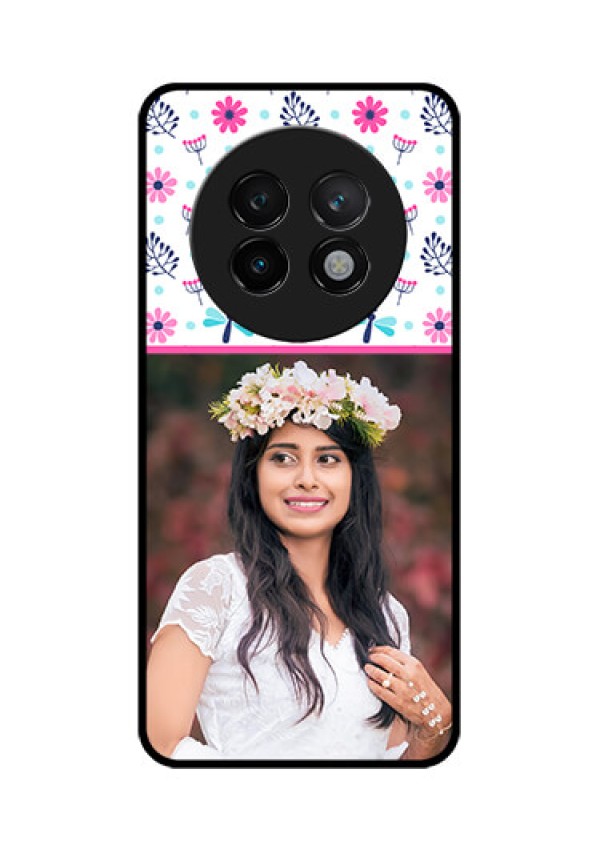 Realme 13 Plus 5G Custom Glass Phone CaseColorful Flower Design