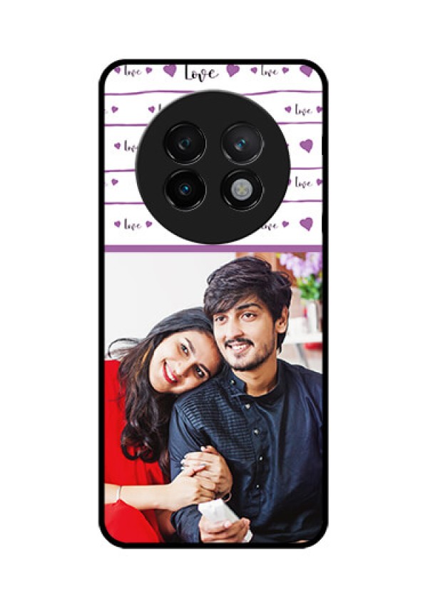 Realme 13 Plus 5G Custom Glass Phone CaseCouples Heart Design