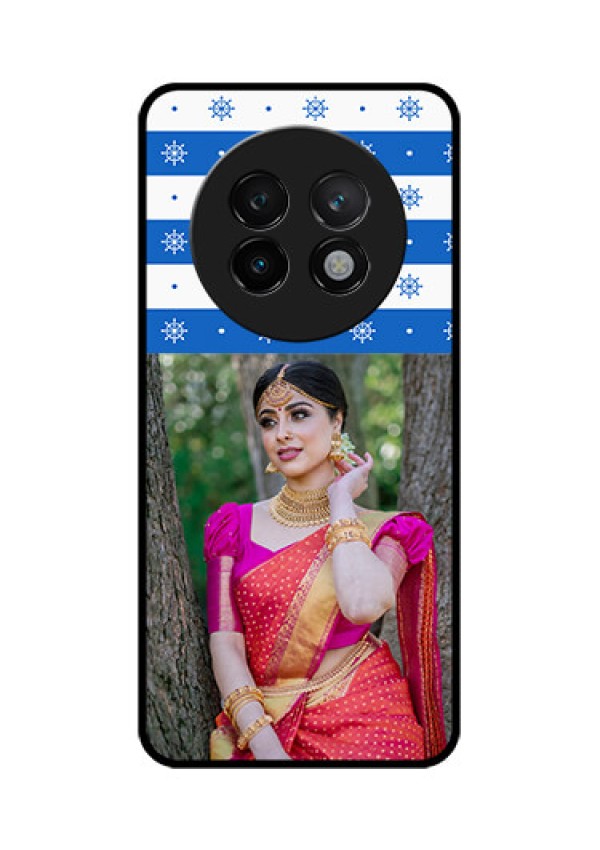Realme 13 Plus 5G Custom Glass Phone CaseSnow Pattern Design