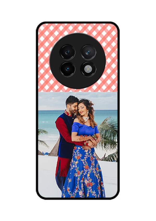 Realme 13 Plus 5G Custom Glass Phone CasePink Pattern Design