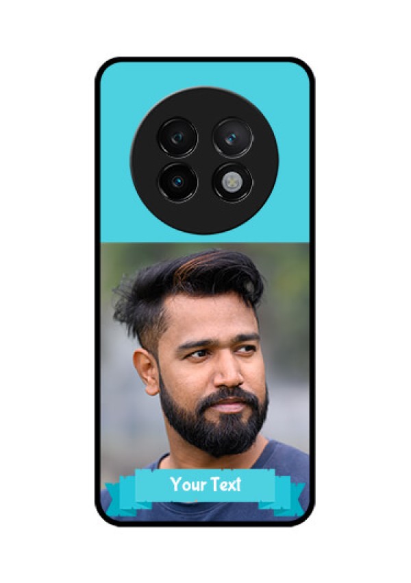 Realme 13 Plus 5G Custom Glass Phone CaseBlue Color Design