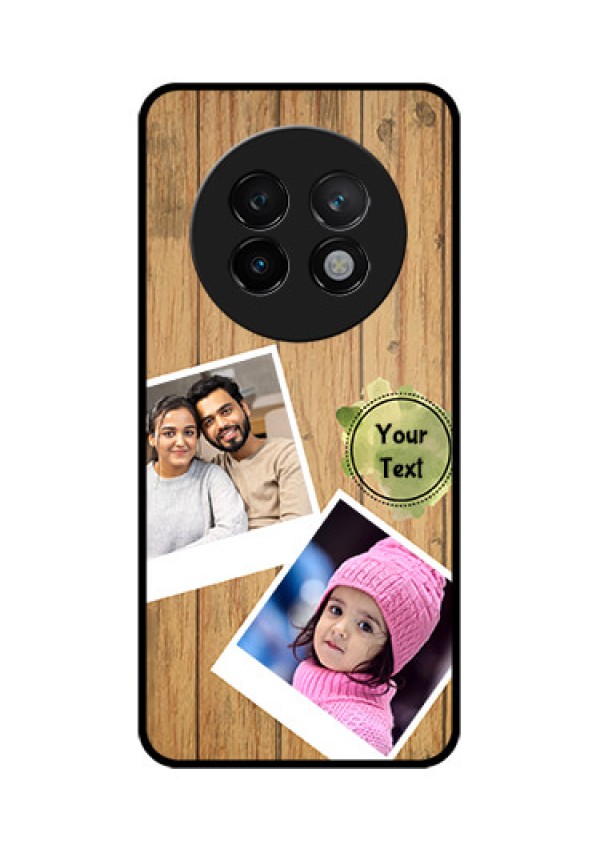 Realme 13 Plus 5G Custom Glass Phone CaseWooden Texture Design