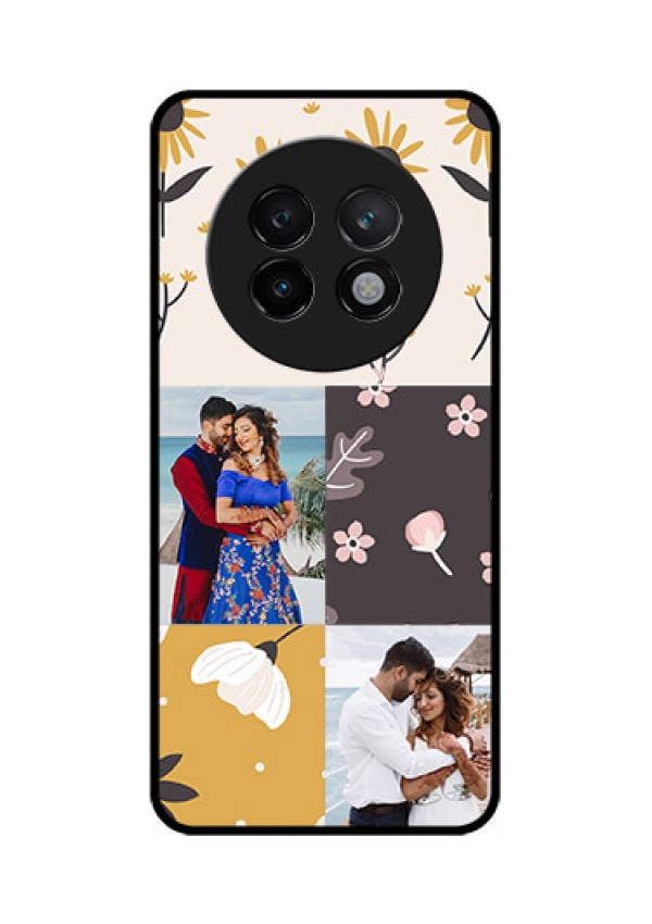 Realme 13 Plus 5G Custom Glass Phone Case3 Images With Floral Design
