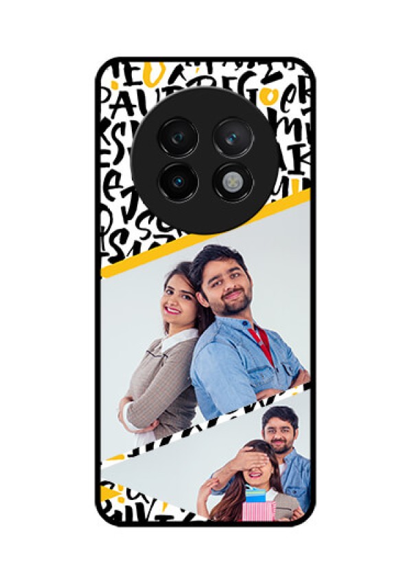 Realme 13 Plus 5G Custom Glass Phone CaseLetters Pattern Design