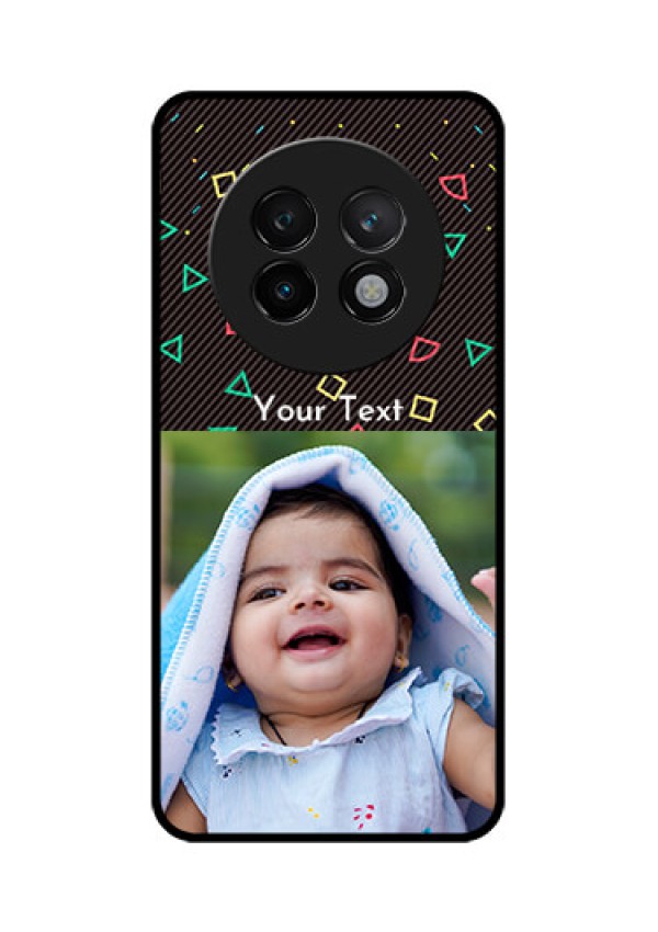 Realme 13 Plus 5G Custom Glass Phone CaseWith Confetti Birthday Design