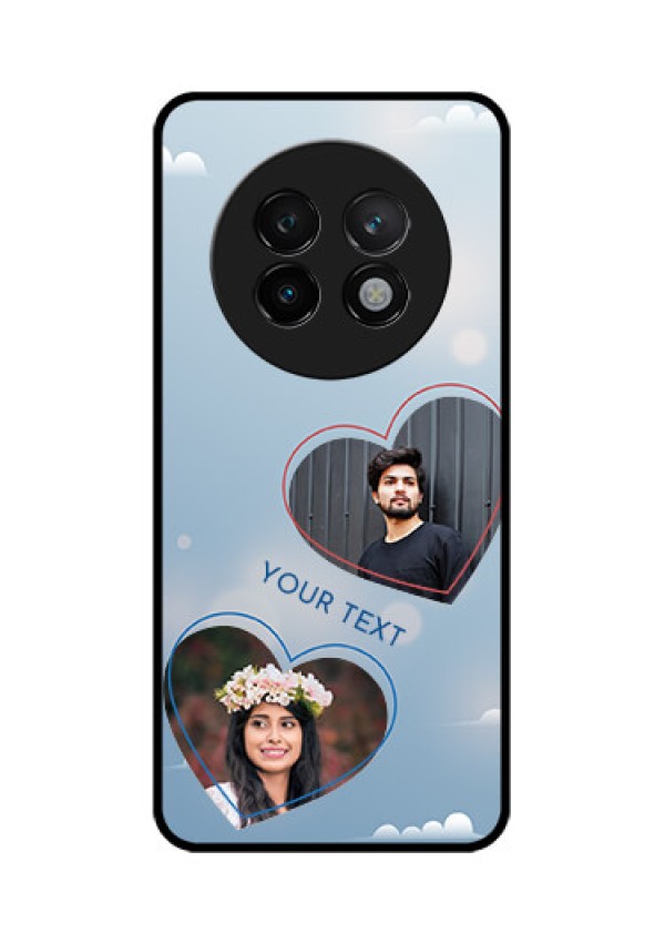Realme 13 Plus 5G Custom Glass Phone CaseBlue Color Couple Design