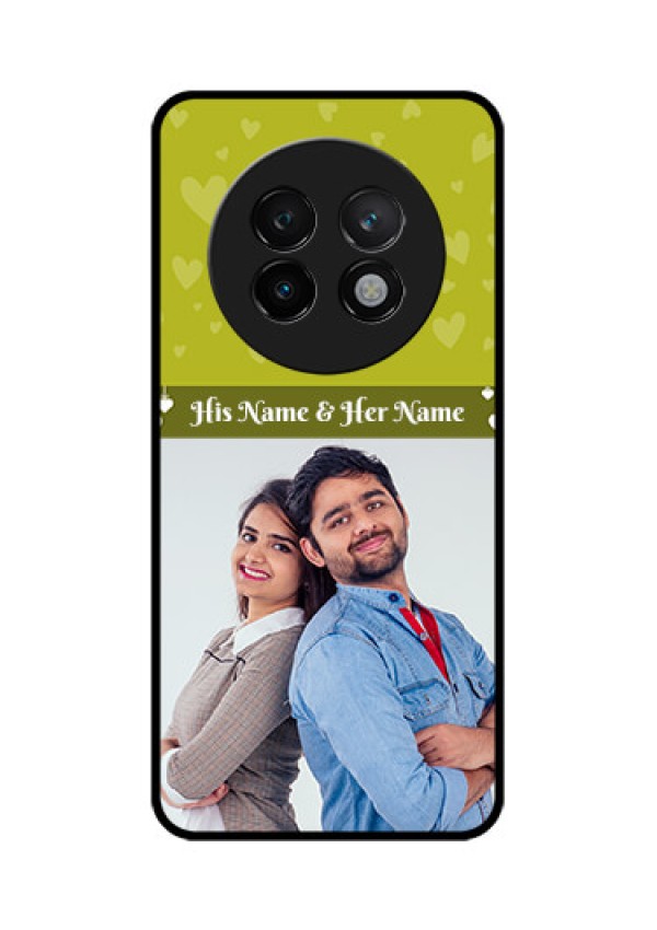 Realme 13 Plus 5G Custom Glass Phone CaseYou and Me Heart Design