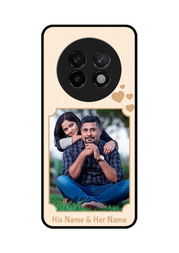 Realme 13 Plus 5G Custom Glass Phone CaseWith Confetti Love Design
