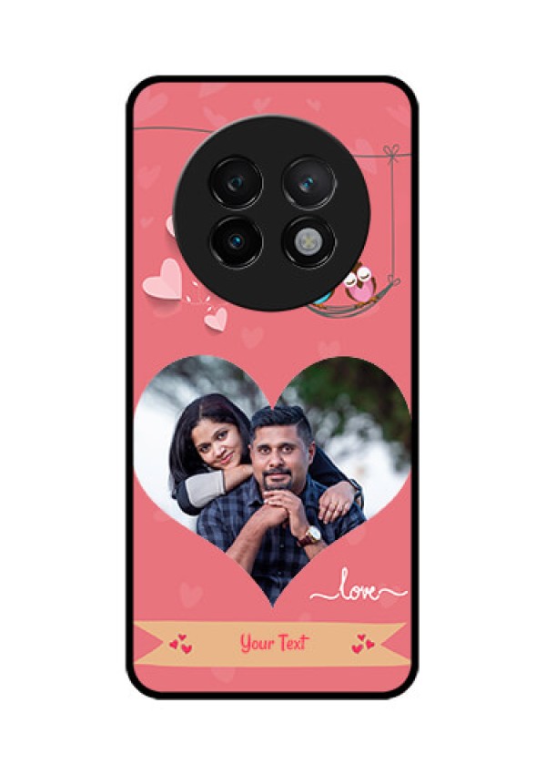 Realme 13 Plus 5G Custom Glass Phone CasePeach Color Love Design
