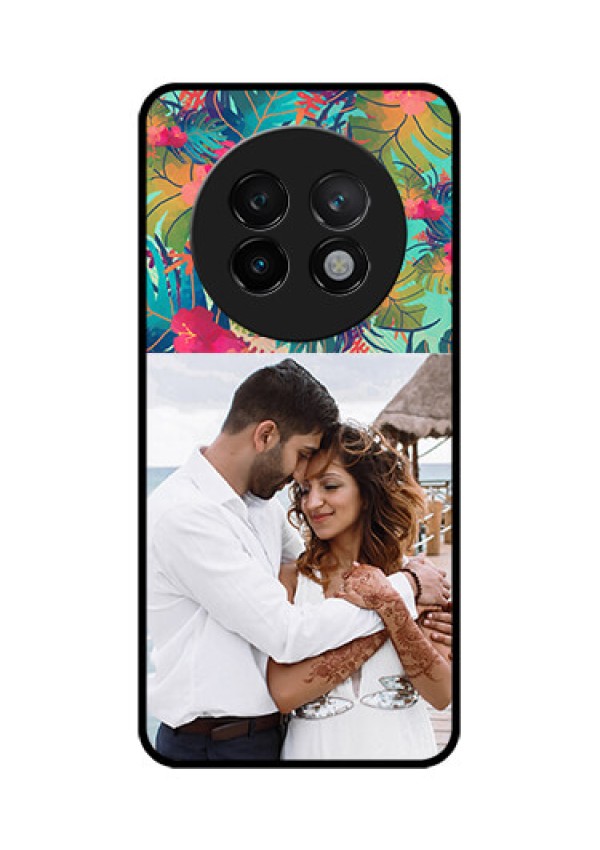Realme 13 Plus 5G Custom Glass Phone CaseWatercolor Floral Design