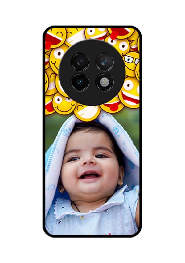 Realme 13 Plus 5G Custom Glass Phone CaseWith Smiley Emoji Design