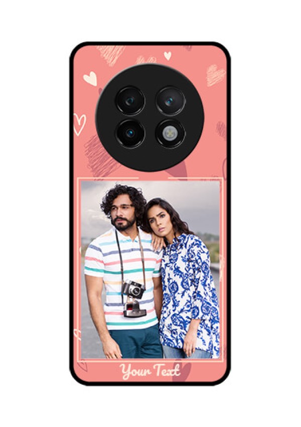 Realme 13 Plus 5G Custom Glass Phone CaseLove Doodle Art Design