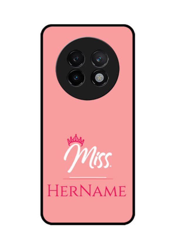 Realme 13 Plus 5G Custom Glass Phone CaseMrs With Name Design