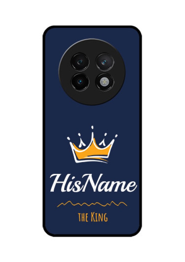 Realme 13 Plus 5G Custom Glass Phone CaseKing With Name Design