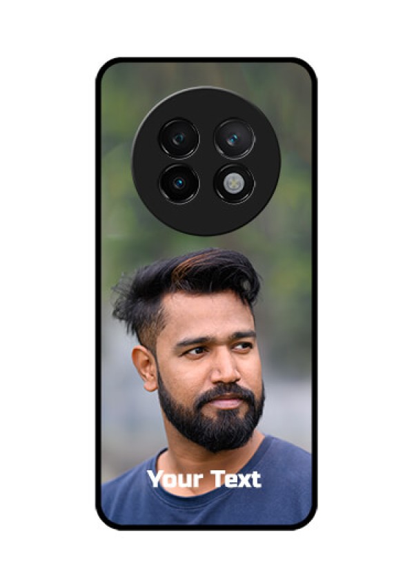 Realme 13 Plus 5G Custom Glass Phone CasePhoto With Text Design