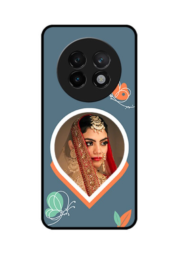 Realme 13 Plus 5G Custom Glass Phone CaseDroplet Butterflies Design