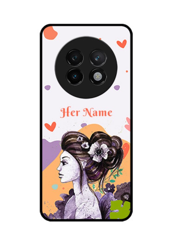 Realme 13 Plus 5G Custom Glass Phone CaseWoman And Nature Design