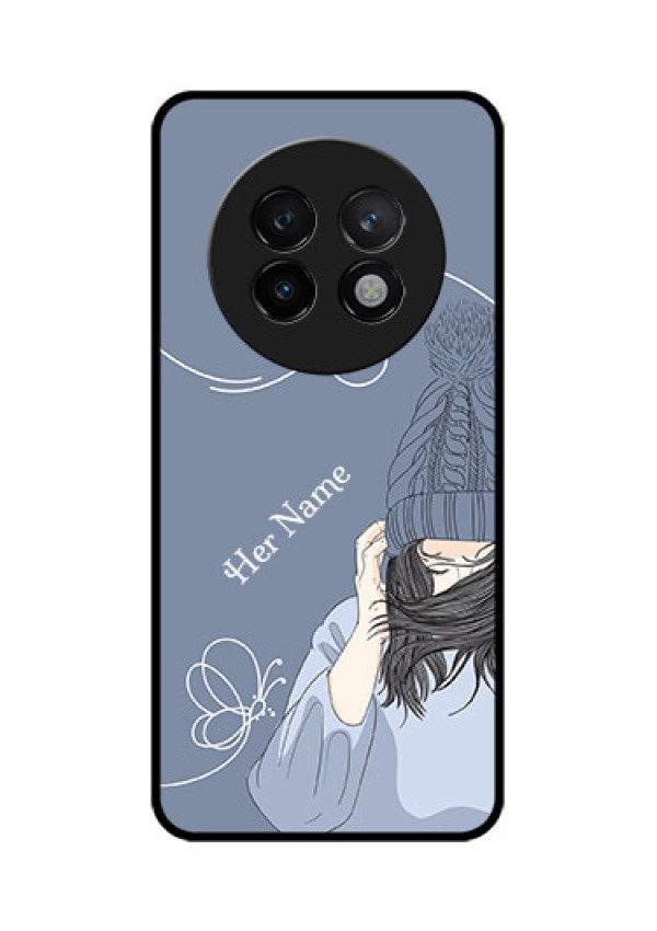 Realme 13 Plus 5G Custom Glass Phone CaseGirl In Winter Outfit Design