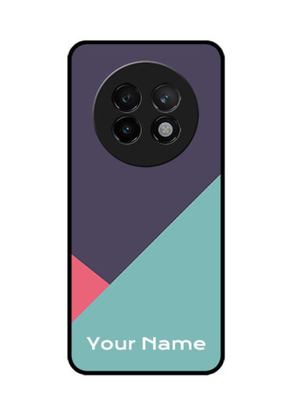 Realme 13 Plus 5G Custom Glass Phone CaseTri Color Abstract Design