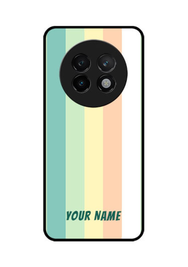 Realme 13 Plus 5G Custom Glass Phone CaseMulti - Colour Stripes Design